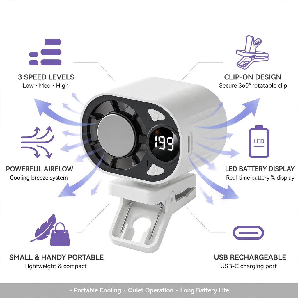 Turbo Clip-On Fan